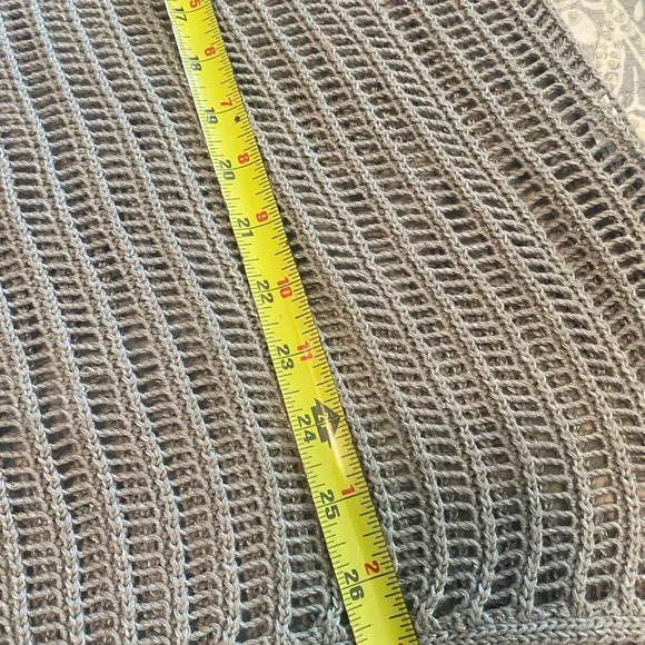 APT. 9 Sleeveless Sweater crochet size XL silver gray - Picture 6 of 6